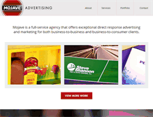 Tablet Screenshot of mojavecreative.com